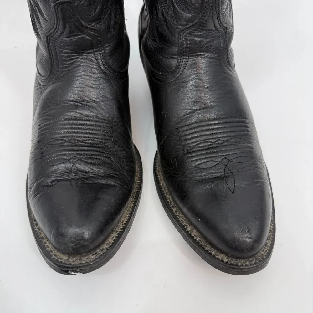 ARIAT Deertan Heritage Toe Men's  8.5 D Black Western Boots 10002218 (34770)